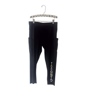 Lululemon Soulcycle Toronto Leggings 3/4 Length Black Workout